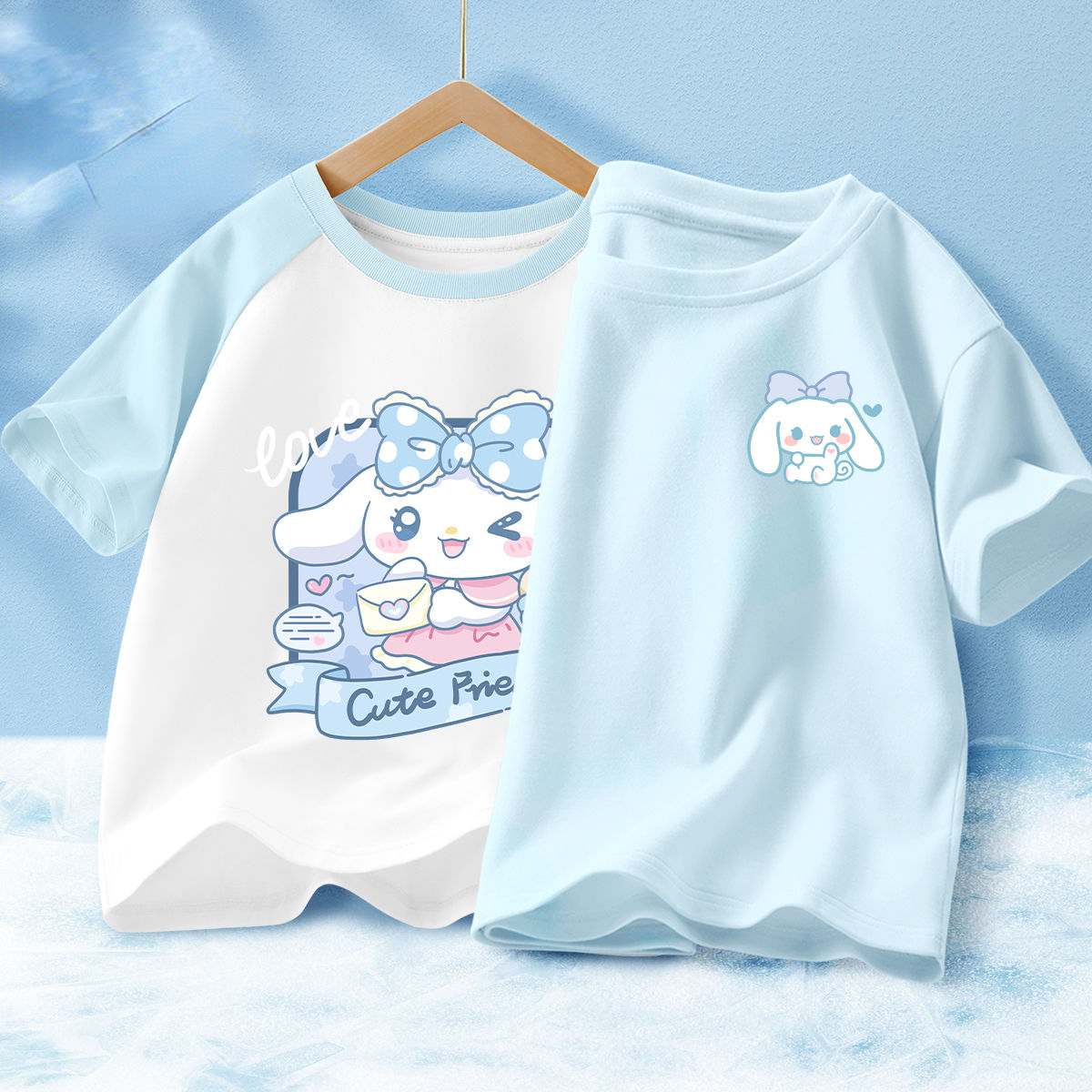 Áo phông trẻ em cinnamoroll áo phông dễ thương áo trẻ em đơn giản hoạt hình Sanrio Áo phông trẻ em t