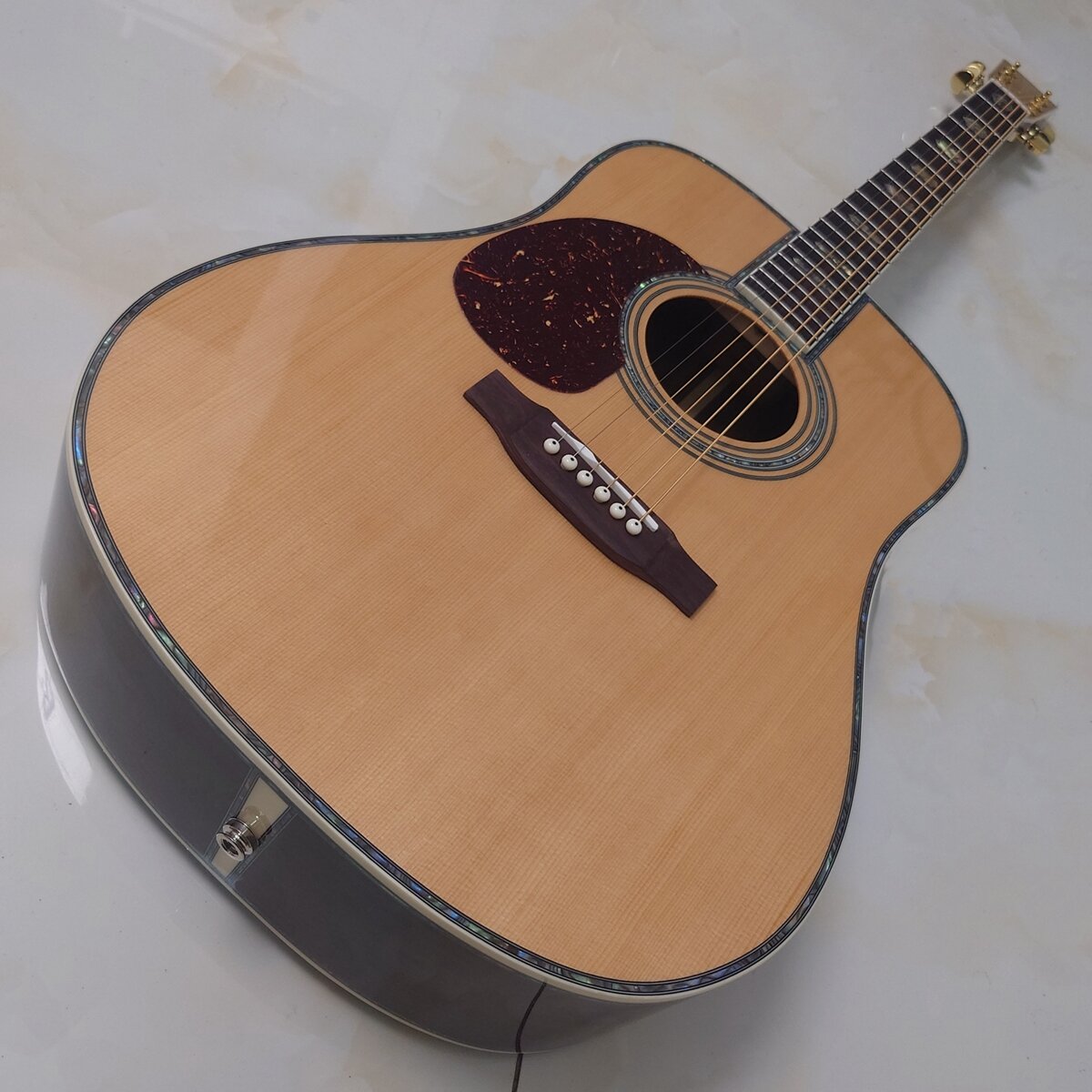 Aazon.co: usiclily Pro 3 Natural Paua Abalone Shell Guitar