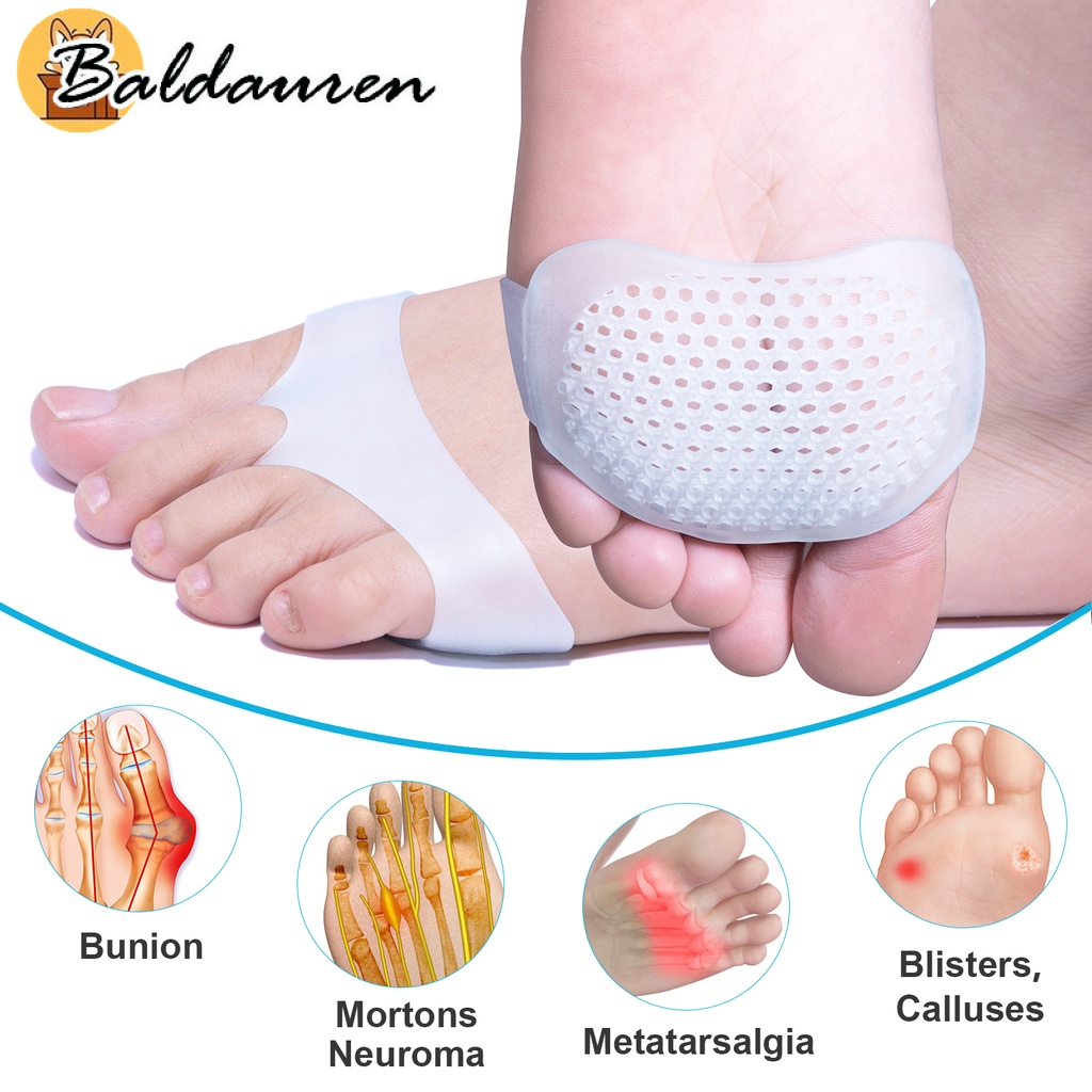 BALDAUREN ชุด2แผ่นซิลิโคนรองฝ่าเท้า ราคา 10 บาท*ส่งฟรี