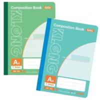 Sổ kẻ ngang may dán gáy A4 Composition Booktay KLONG - Giấy mịn in nét 120 đến 500 trang