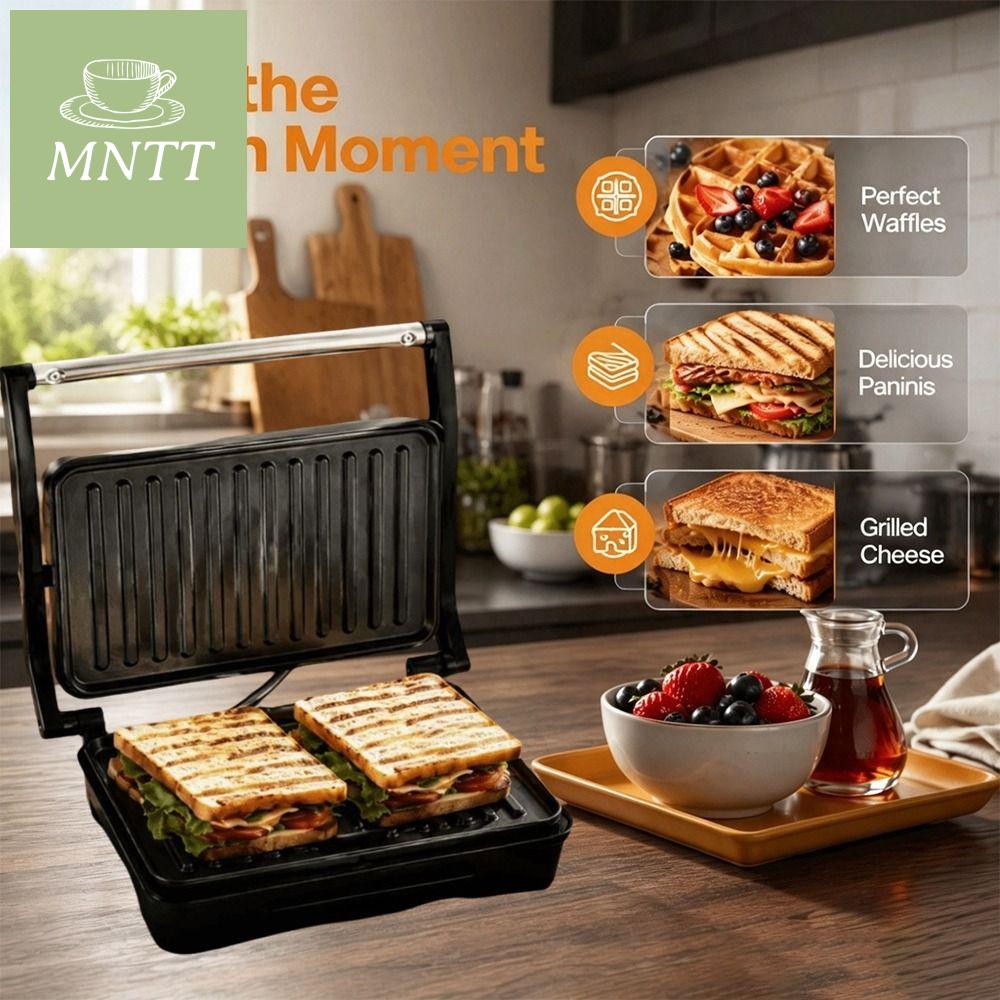 MNTT Làm nóng nhanh Máy nướng bánh sandwich Đa chức năng Chống dính Chảo nướng bánh mì điện Máy móc Dung lượng lớn Máy làm bánh sandwich Nhà bếp