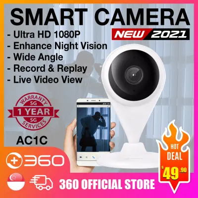 360 AC1C Security IP Camera CCTV For Home Motion Detection Baby Monitor Surveillance Camera APP Control 2 Way Audio