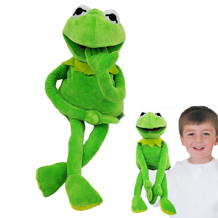 Búp Bê Ếch Kermit Ếch Con Rối Sang Trọng Con Rối Bàn Tay Đồ Chơi Kermit Ếch Ngộ nghĩnh Sang Trọng Búp Bê Tay Con Rối Schoolbag Ếch Động Vật Sang Trọng cute