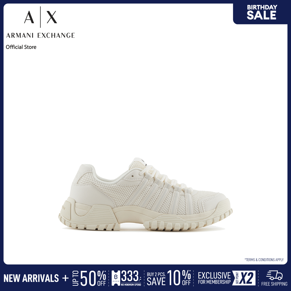 Armani Exchange Sneaker Men XUX247-XV895-00894 Off-White ราคา 10,990 บาท*ส่งฟรี