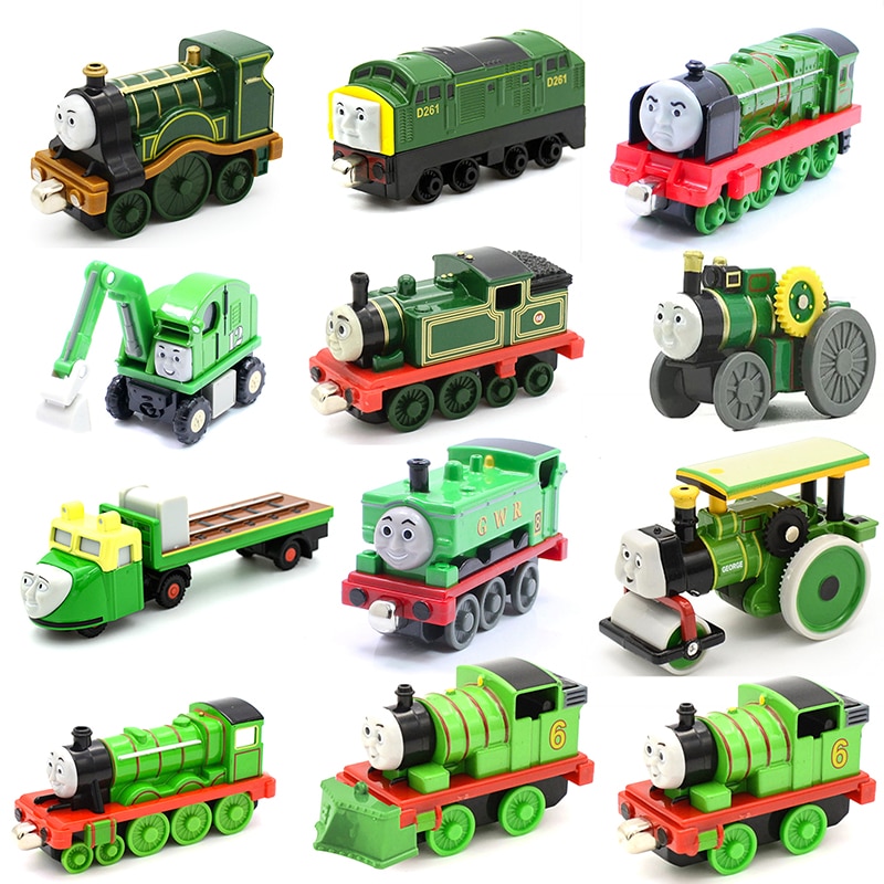 Genuine Thomas And Friends Metal Diecasting Trains Green Train Magnetic