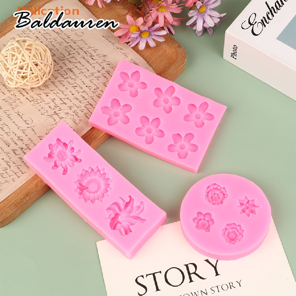 BALDAUREN ทำดอกคามิเลียขนาดเล็กรูปดอกเดซี่ลูกกวาดด้วยแม่พิมพ์ซิลิโคน ราคา 22 บาท*ส่งฟรี