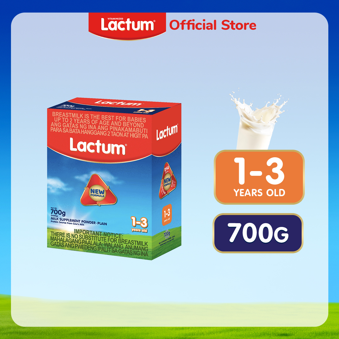 Lactum for 1-3 Years Old Plain Milk Supplement Powder 700g
