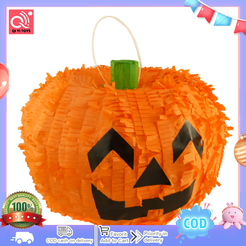 Trẻ em Halloween Pinata đồ chơi tương tác 3D bí ngô Pinata đồ trang trí treo trong bữa tiệc đạo cụ cho nam nữ