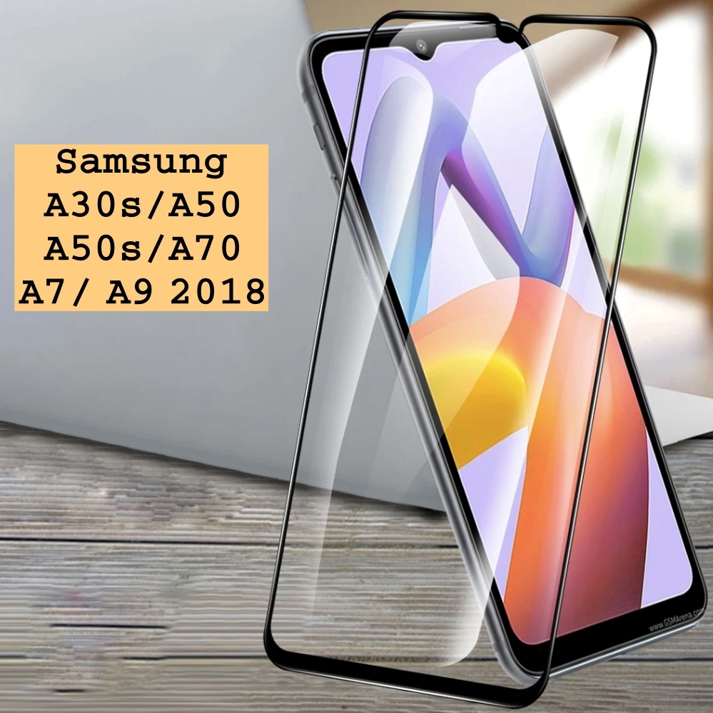 Miếng dán Samsung A30s/ A50/ A50s/ A70/ A7 2018/ A9 2018/ A90 5G cường lực Full màn hình cao cấp