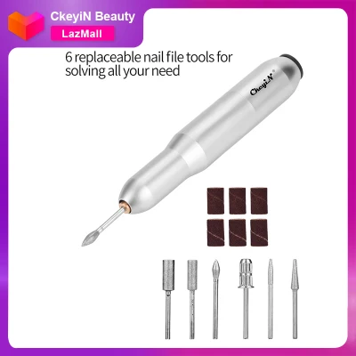 CkeyiN Electric Nail Drill kit, Professional Nail File Manicure Drill Bits and Sanding Bands for Acrylic Nails, Gel Nails