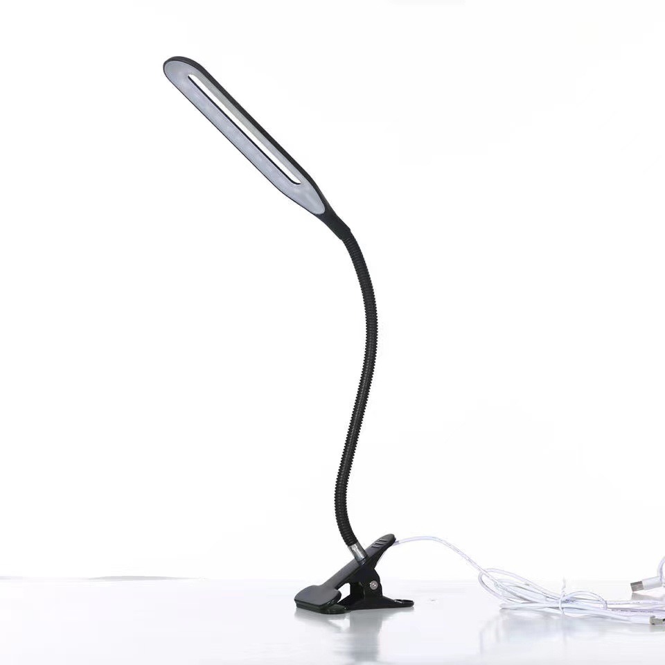 Clamp Clip Lights LED Reading Lamp USB Charging Shade Table Lamp Flexible Adjustable Eye Protection Study Desk Lamp With Clip