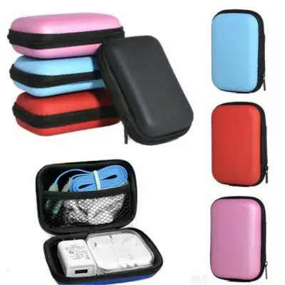 AMAZINGHOLIDAY 2.5" Cover HDD Carry Case External Drive Protector Zipper Pouch Hard Disk Case EVA Storage Box HDD Bag