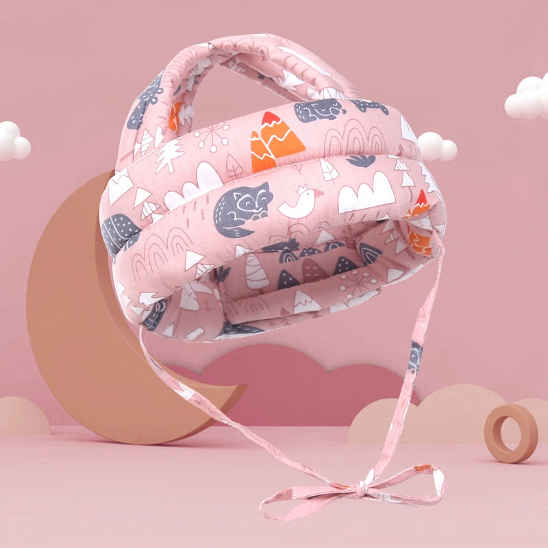 CuddleCove Baby Helmet Head Protection Adjustable Headgear Infant Anti-fall Mat Kids Learning To Walk Anti-collision Cap