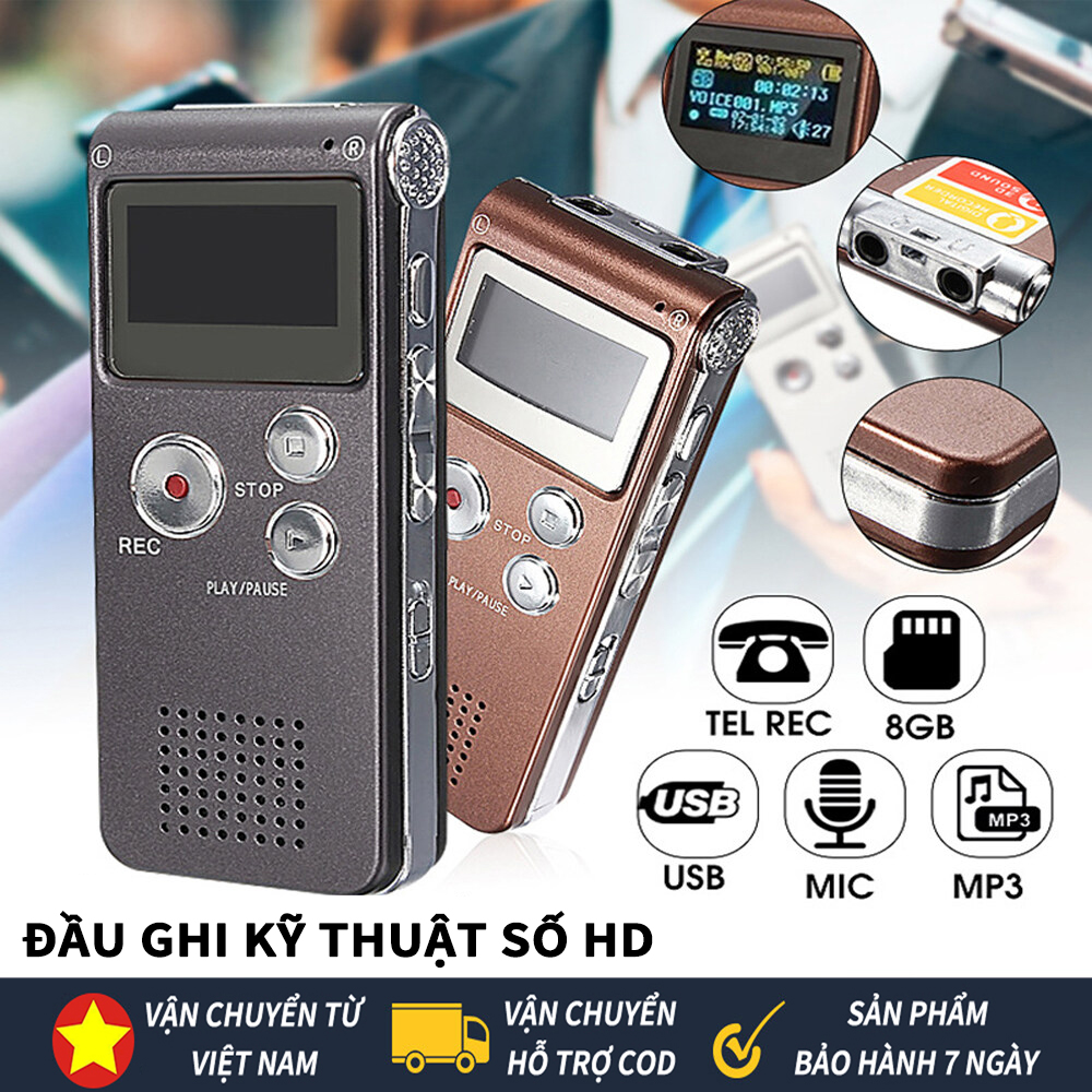 Máy ghi âm giọng nói mini siêu nhỏ sk-012 bộ nhớ 8gb - ghi âm liên tục 96 giờ