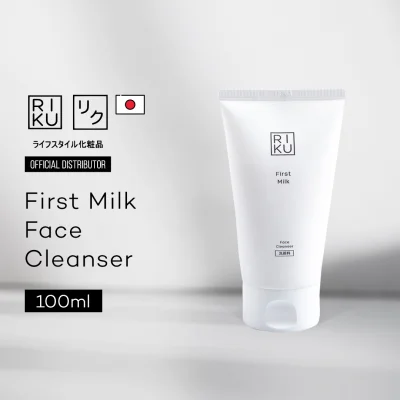 RIKU First Milk Face Cleanser (Facial wash with colostrum, designed in Japan and made in Korea)
