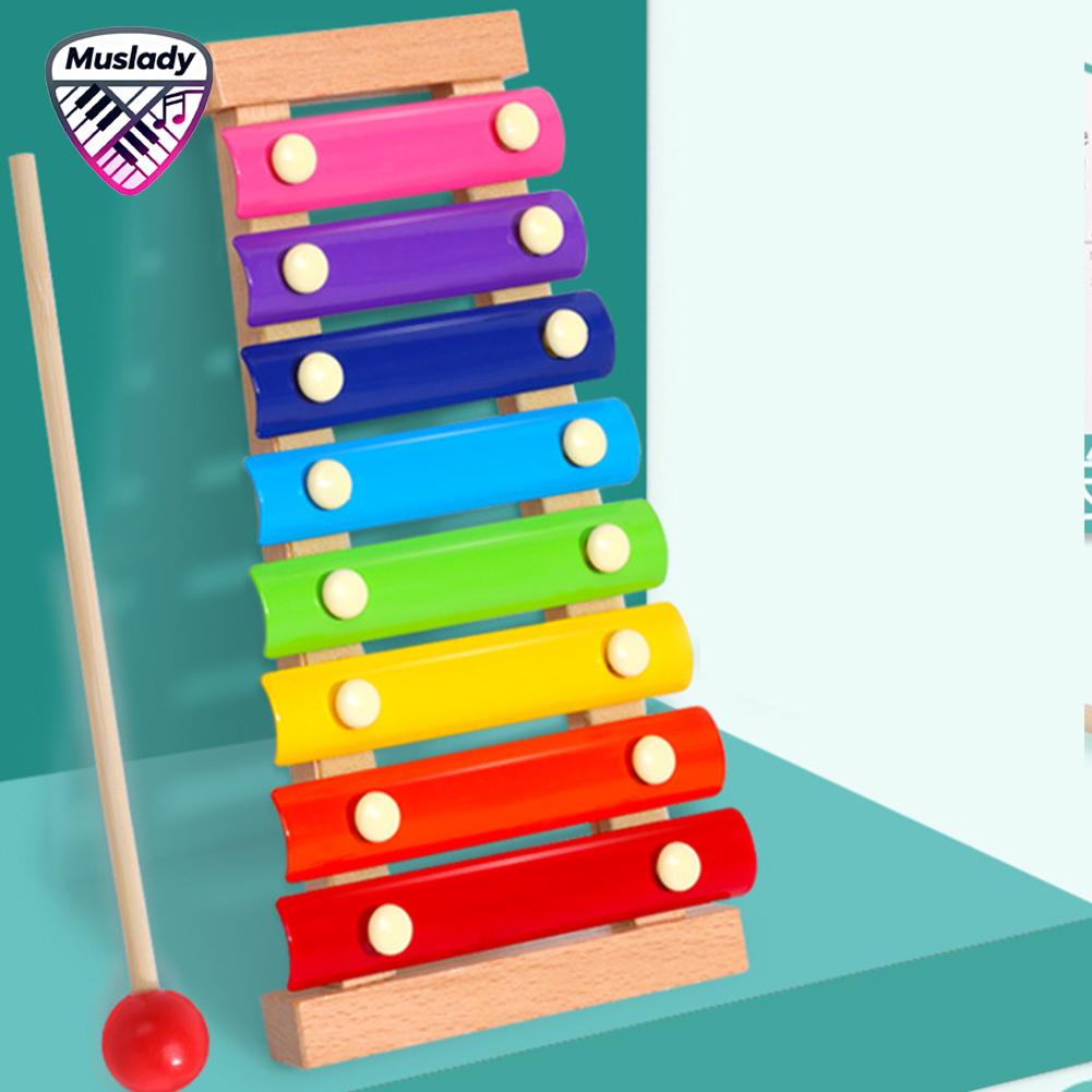Muslady trẻ em Xylophone an toàn chất lượng âm thanh tốt vui vẻ chơi lý tưởng hiện tại 8 tấn trẻ em Glockenspiel cho bạn bè