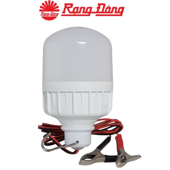 Bóng đèn LED kẹp bình Ắc quy, bóng E27-  12V - 24V DC 7W / 9W / 12W Rạng Đông, ChipLED Samsung