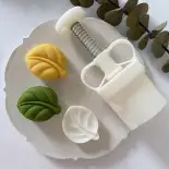 50g khuôn bánh trung thu vật liệu nhựa hình lá Tem bánh trung thu tự làm phụ kiện bánh trung thu cho lễ hội trung thu
