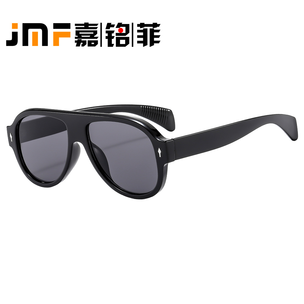 zhongliangsheng22 Pilot large frame, spiked, personalized men's toad sunglasses, glasses Men