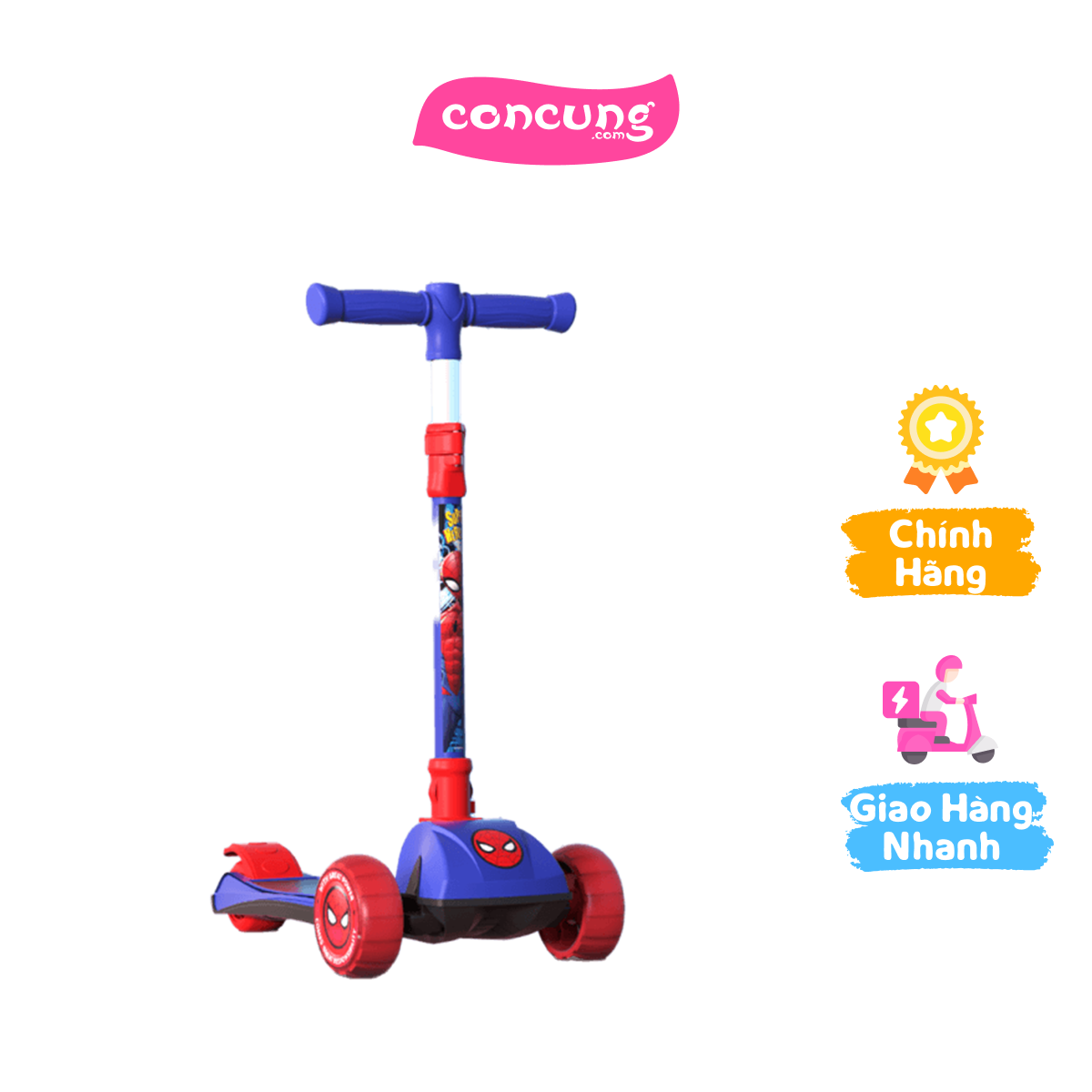 Xe scooter 3 bánh Spider Man VCA91083-S