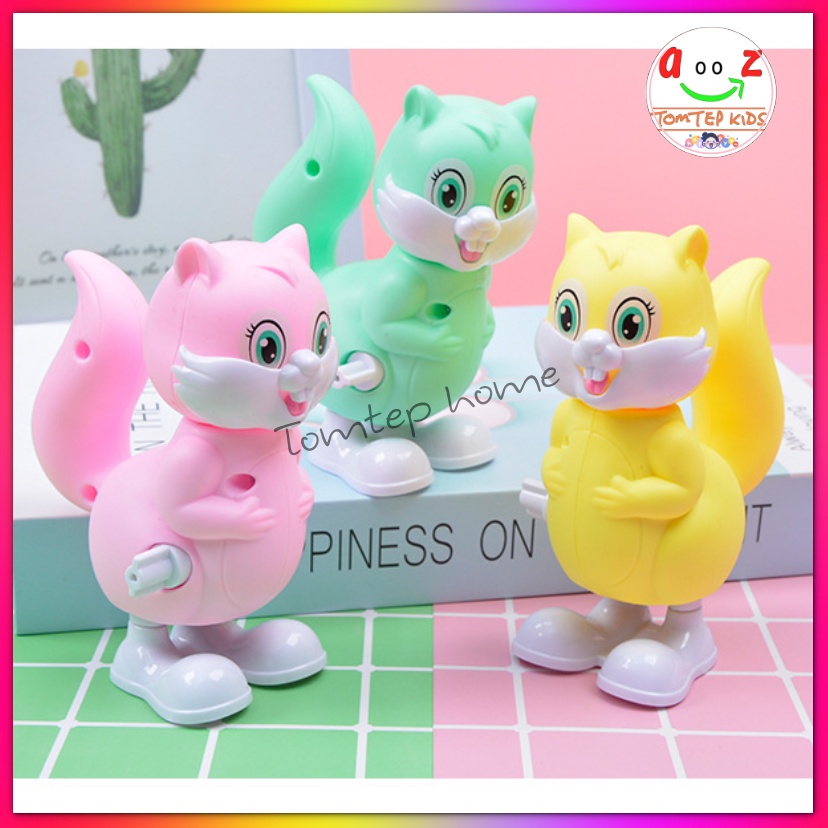 Đồ chơi vặn cót thú đáng yêu chạy lên dây cót đáng yêu cho bé