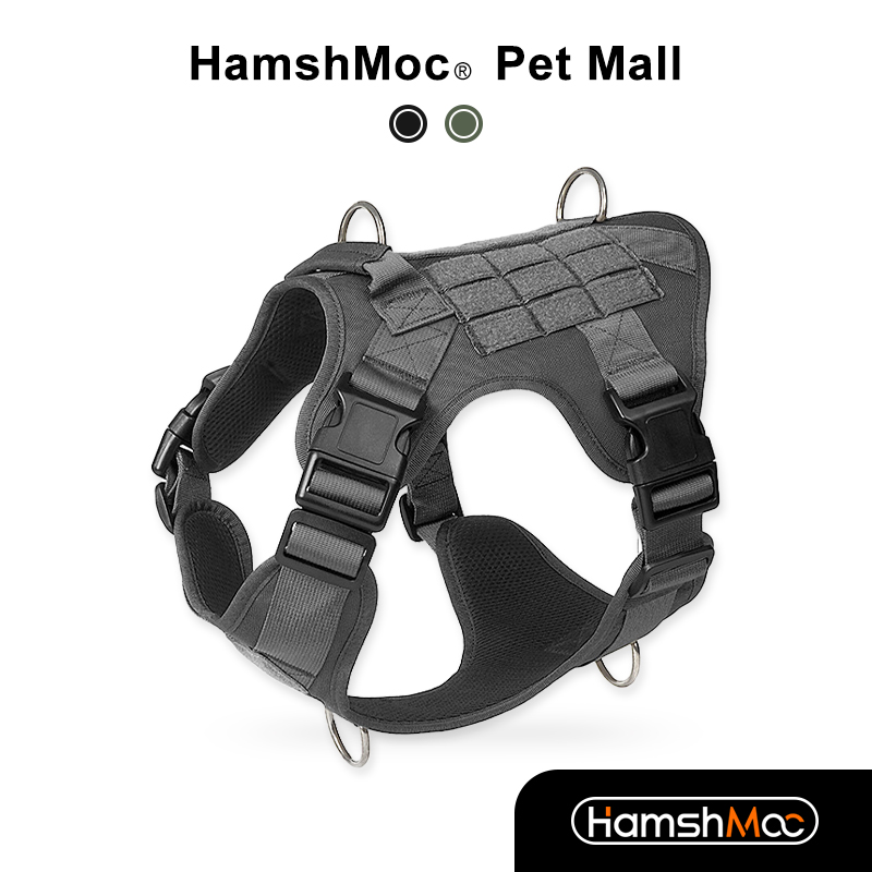 HamshMoc Heavy Duty Pet Harness Adjustable Dog Harness With Handle Breathable Mesh Quick Release Buckle For Small Medium Large Dog Walking ราคา 706 บาท*ส่งฟรี