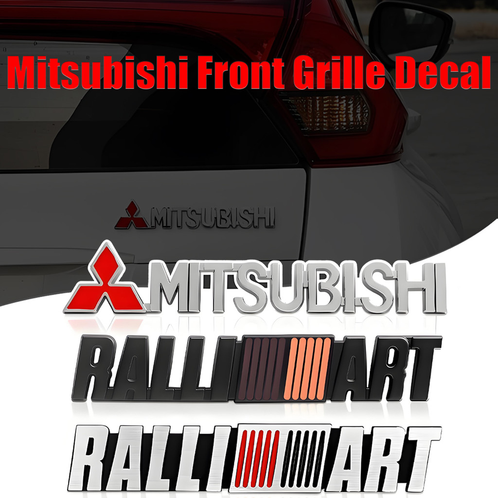 Ralliart Asx Mitsubishi Front Grille Metal Sticker Logo Protective Tape Car Decoration Electric Car Automobile Window Car Decoration Magnet ราคา 133 บาท*ส่งฟรี