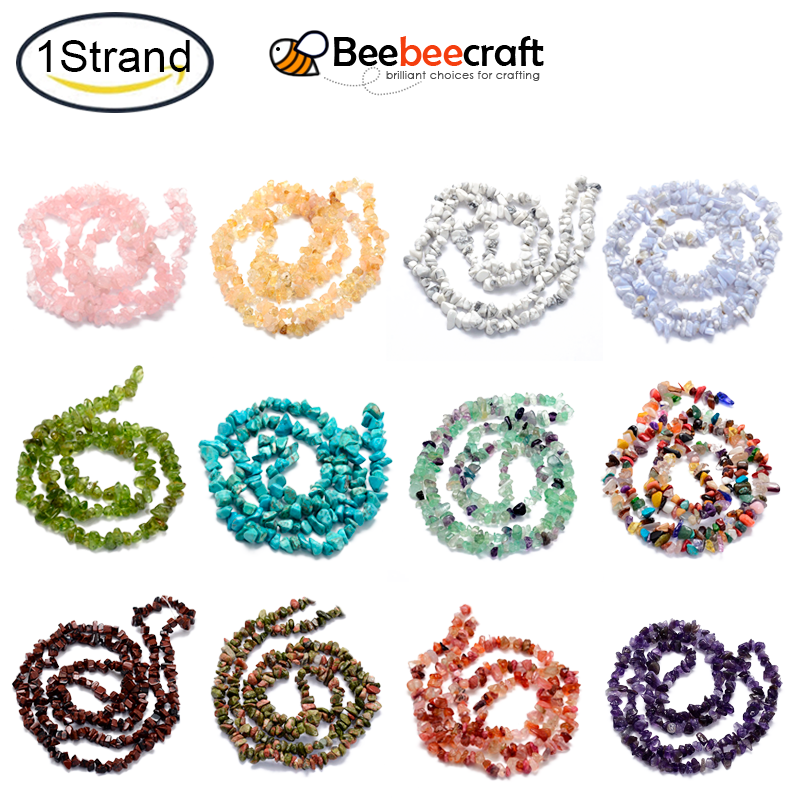 Beebeecraft 1 sợi Hạt Peridot tự nhiên Sợi Chips 3 5x3 5mm Lỗ 1mm khoảng 31