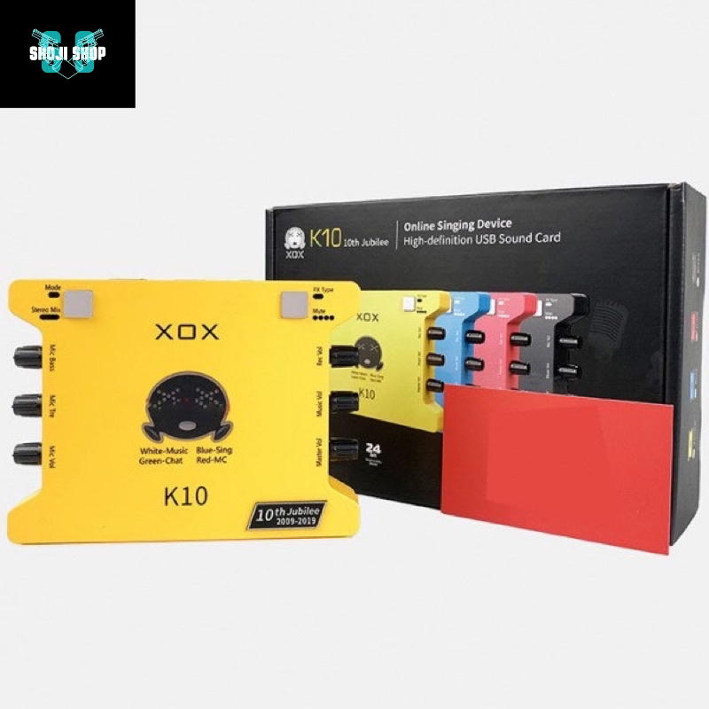 sound card XOX K10,Kết Nối Bluetooth TẶNG KÈM CÁP KẾT NỐI ÂM THANH + 12