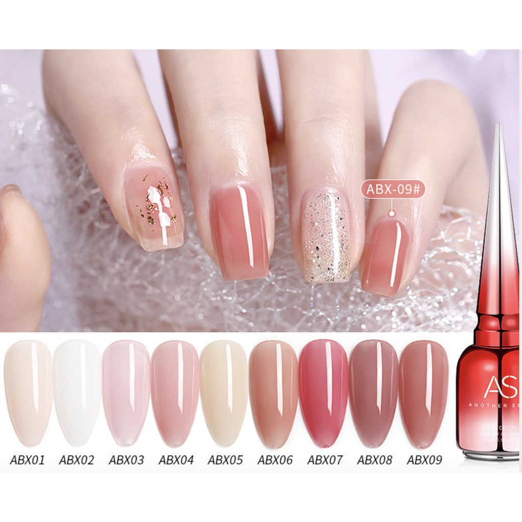 Nước sơn gel as - mã abx chai đỏ 15ml