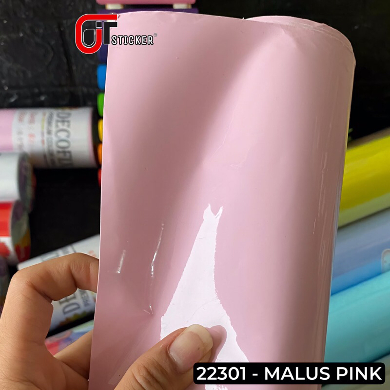 skotlet malus pink pastel glossy sticker scotlite pink pastel premium color vinyl Harga 12,268 rupiah*Gratis Ongkir