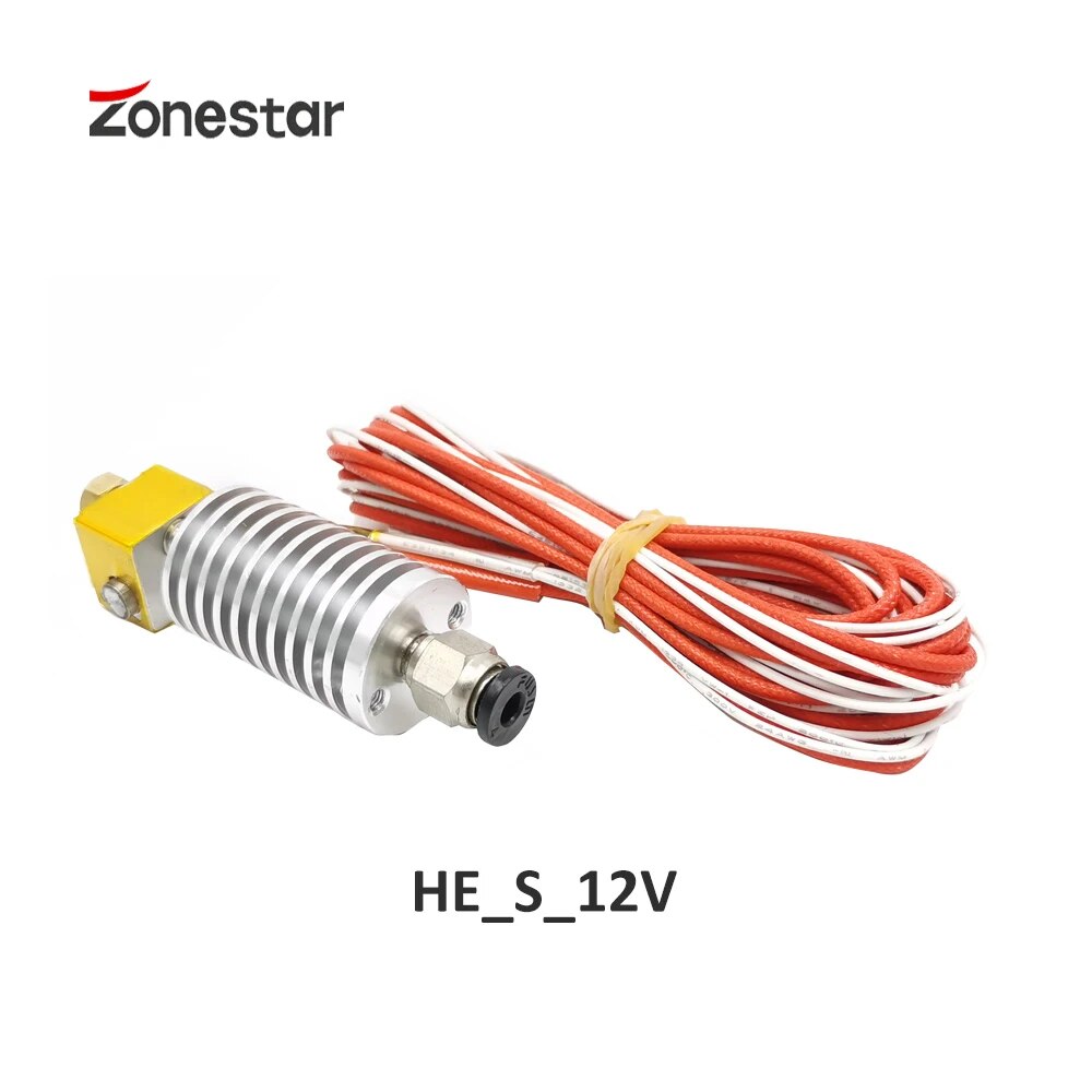 ZONESTAR One Color Hotend Extruder 0.4Mm Nozzle 1.75Mm 3Mm Filament 3D