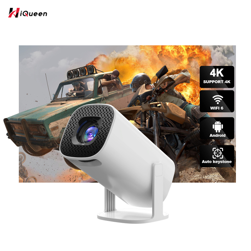 HiQueen【SALE】Projector 720P Smart 4K Video Projector With Remote Control Compatible For Android 11 System PC Phones Laptop Tablet ราคา 4,490 บาท*ส่งฟรี