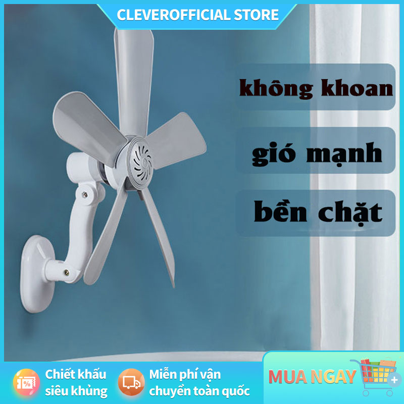 ⚡Miễn Phí Vận Chuyển⚡Quạt treo tường & trần nhà phòng tắm nhà bếp Quạt trần mini Hướng điều chỉnh 36