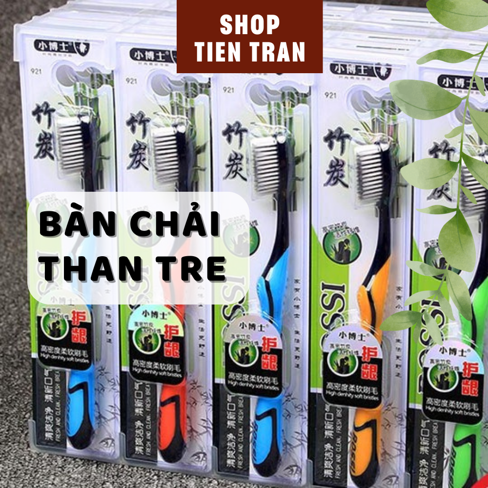 Combo 6 Bàn Chải Đánh Răng - Bàn Chải Than Tre Than Hoạt Tính