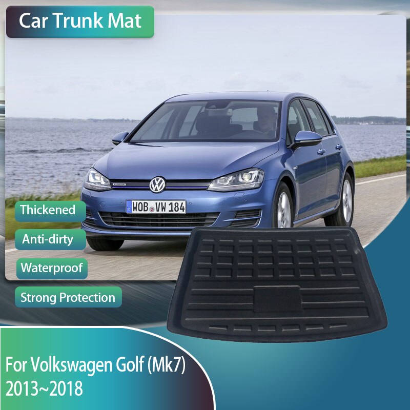 For Volkswagen VW Golf 7 2014-2020 Car Trunk Mat Carpet Luggage Protection  Cover Rear Trunk Cargo Liner Interior Accessories - AliExpress