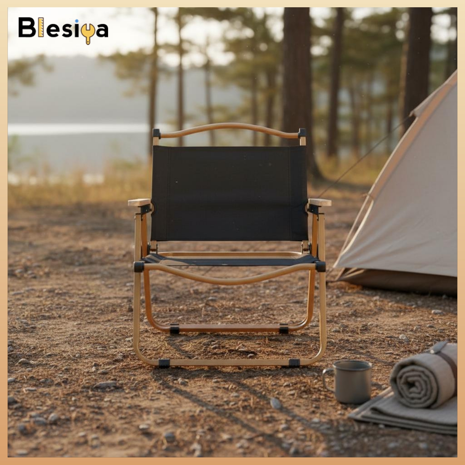 Blesiya Foldable Folding Camp Chair Chair Lightweight Portable Folding Chair Comfortable Backrest Outdoor Furniture for Campers, Anglers, Camping ราคา 2,219 บาท*ส่งฟรี