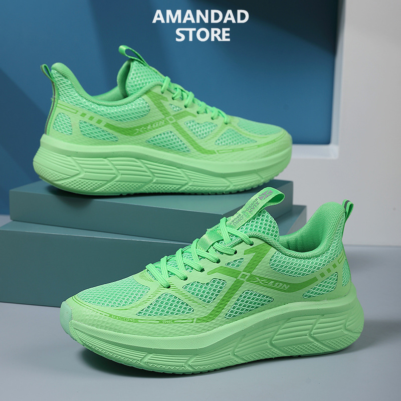 Qiaoyiluo Giày chạy chuyên dụng Giày chạy bộ chống trượt chống sốc nhẹ cho Nữ Giày thể thao chạy Marathon Nam tập luyện đàn hồi cao