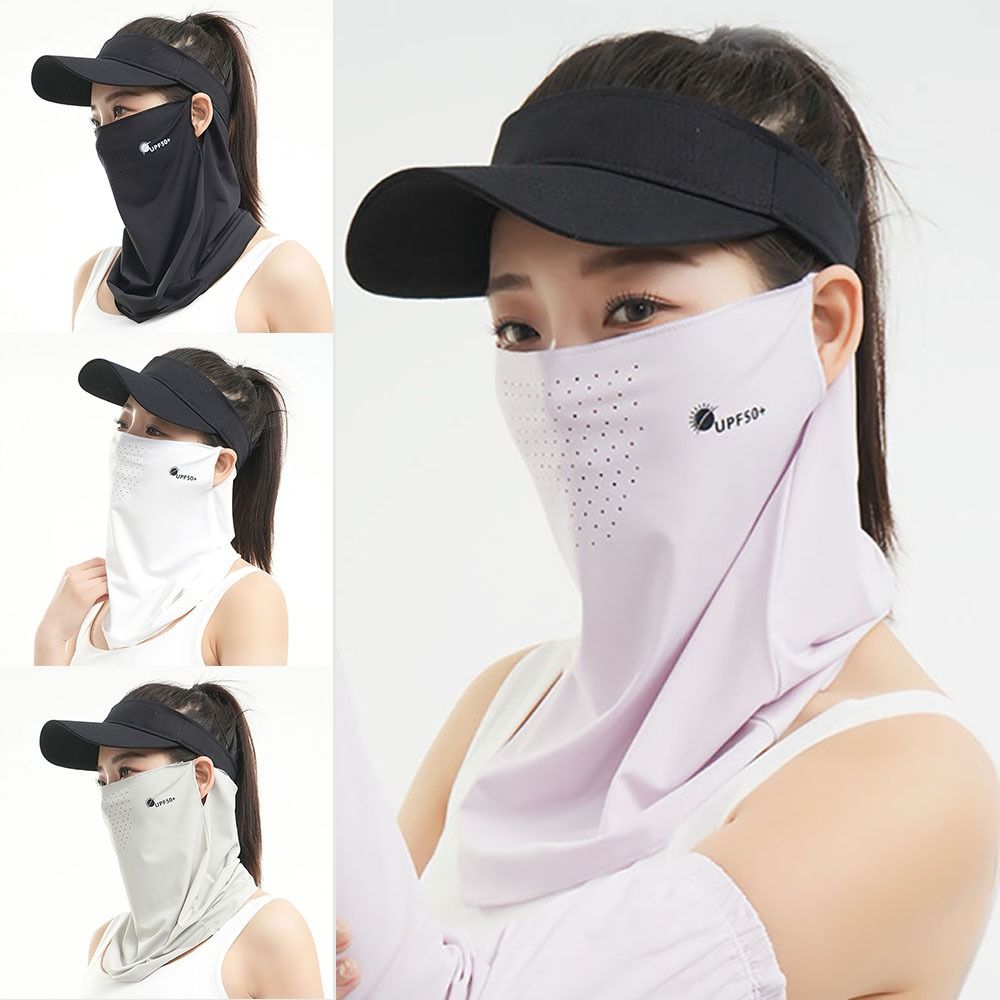 COME Chống tia UV Khăn che chống nắng Treo tai Thoáng khí Che Bền Tấm Che Nắng nạ lụa băng