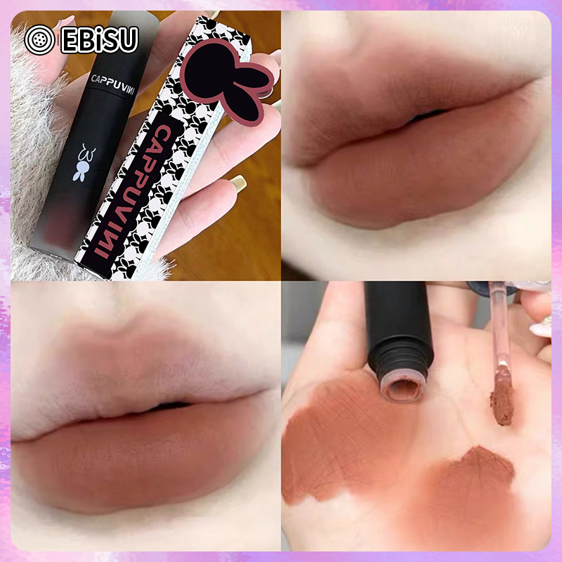 EBISU Macaron Lip Mud Lip Lacquer Matte Finish Velvet Lip Gloss White thêm vào giỏ