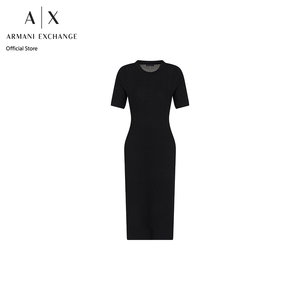 Armani Exchange Dress Women XW000581-AF12875-FC043 Black ราคา 9,891 บาท*ส่งฟรี