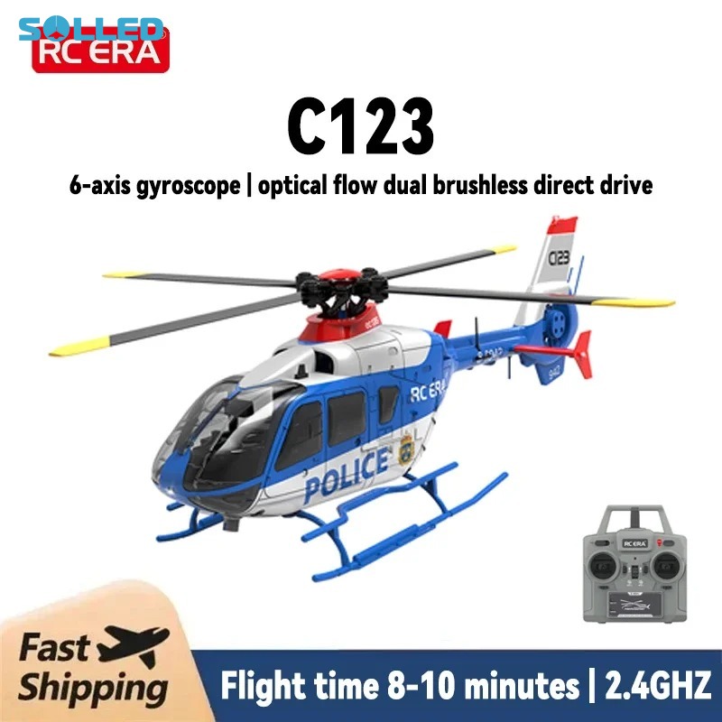 C123 Remote Control Helicopter 6CH Double Brushless Direct Drive Single Paddle RC Helicopter Toys Gifts For Boys Girls ราคา 10,398 บาท*ส่งฟรี