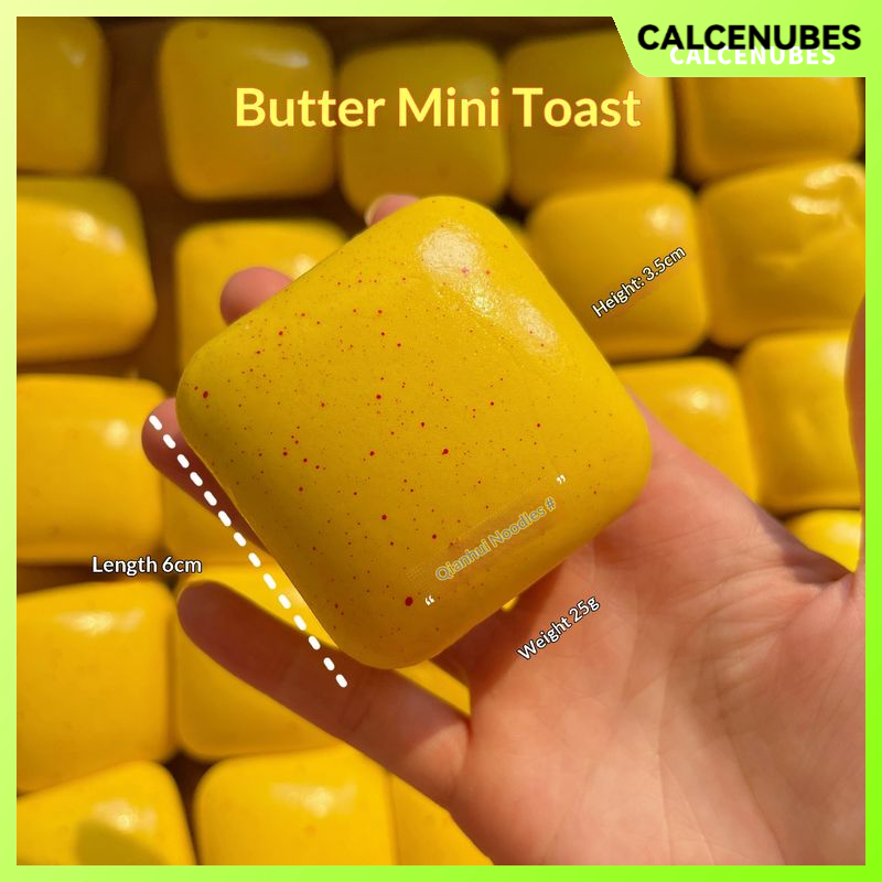 CALCENUBES Ultra Soft Mini Bread Squishy Toy for Stress Relief and Sensory Play - Slow Rebound PU Simulation Food ราคา 34 บาท*ส่งฟรี