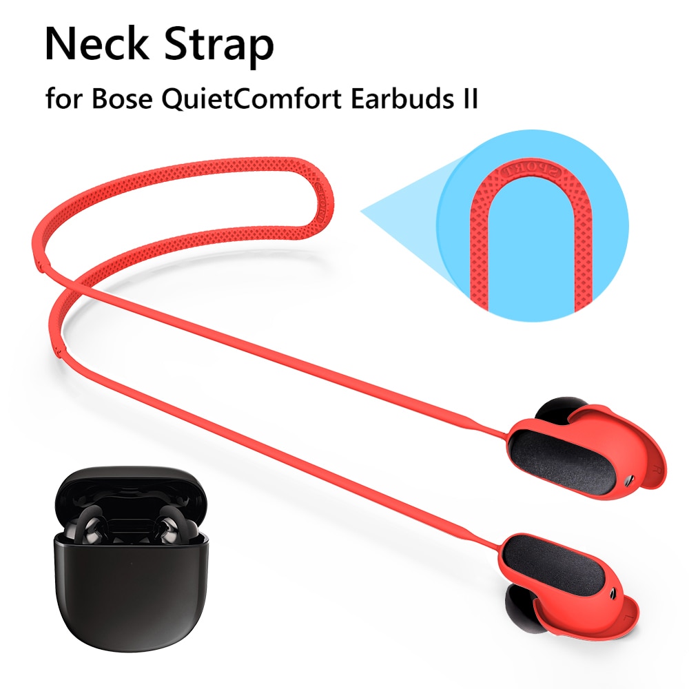 Soft Silicone Anti-Lost Rope for Bose QuietComfort Earbuds II Headset