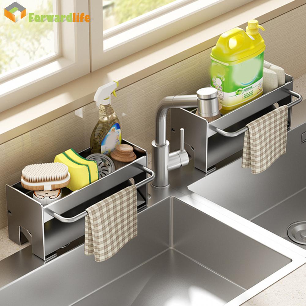 Không thấm nước bồn rửa chén bằng nhựa Caddy cho bàn bếp lưu trữ với có thể tháo rời ngăn