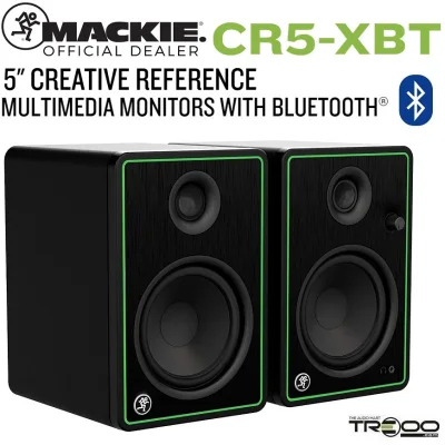 Mackie CR5-XBT Wireless Bluetooth Studio Monitoring Desktop Bookshelf Speakers