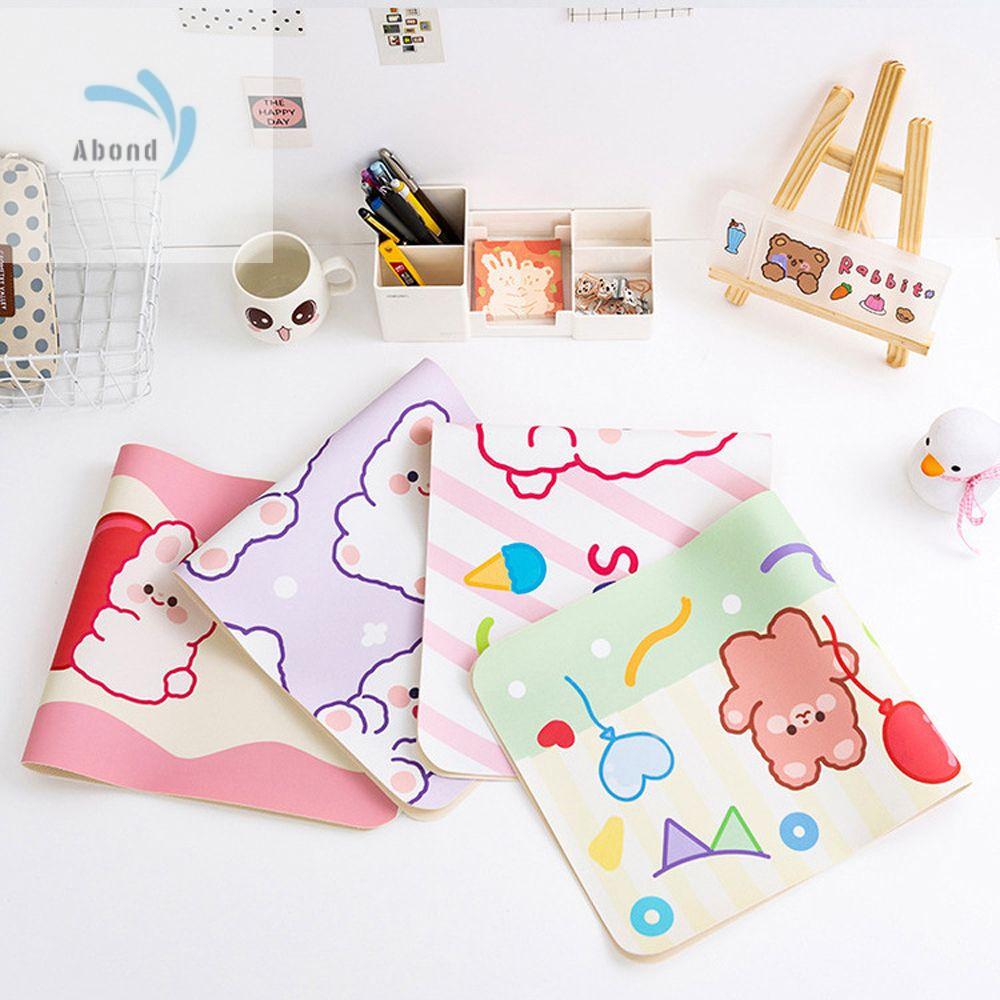 ABOND Kawaii Mềm Văn phòng Nguồn Cung Cấp Bàn phím Pad Động Vật phim hoạt hình Gấu Thỏ Bảng Mat Non-Slip Pad Bàn Pad Chuột Pad