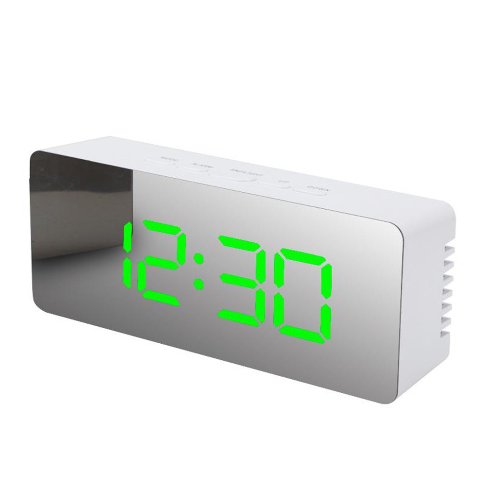 Hometool Đồng hồ LED để bàn đương đại với điều chỉnh độ sáng và màn hình gương