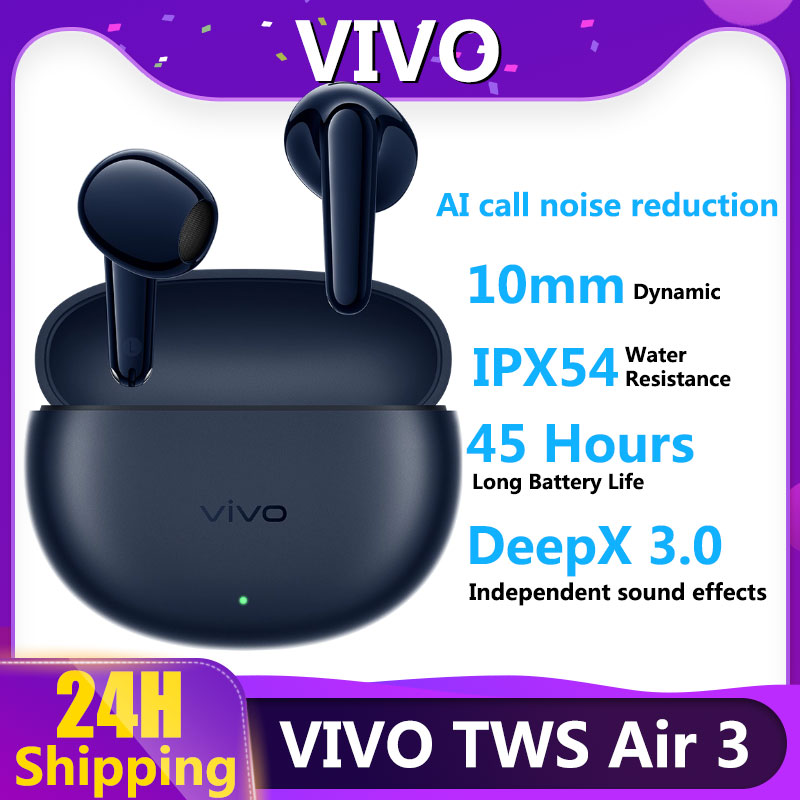 VIVO TWS Air 3 TWS Earphone Bluetooth 6.0 AI Call Noise Cancelling True Wireless Headset For VIVO X200