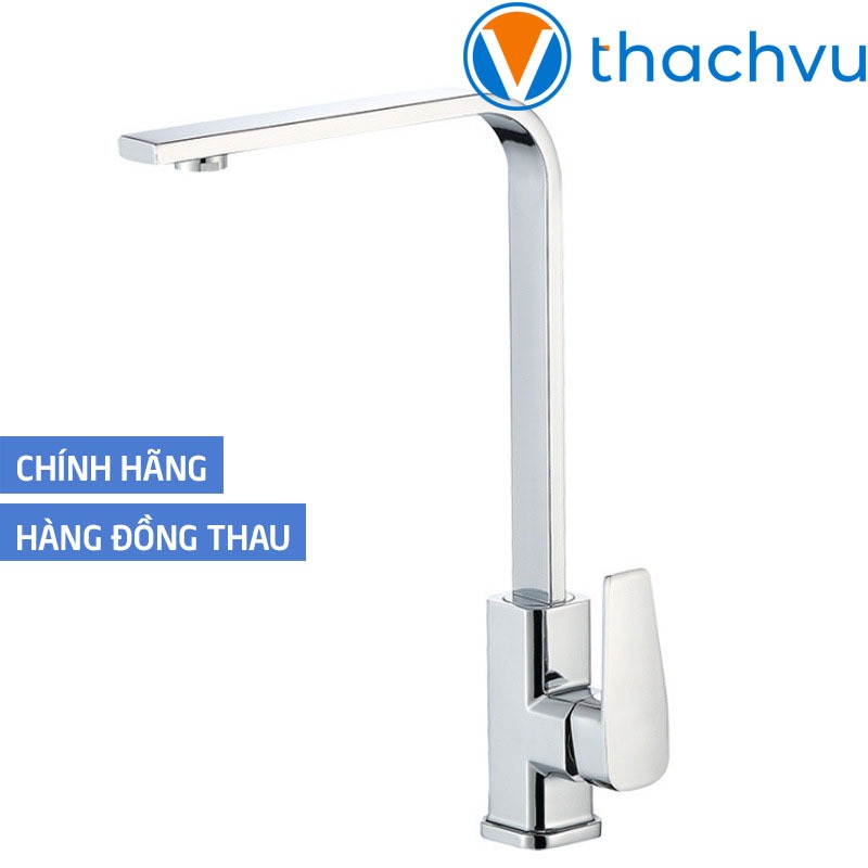 Vòi rửa bát xoay 360 lõi đồng, vòi rửa chén bát nóng lạnh lõi đồng thau cao cấp